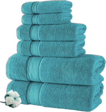 100% Egyptian Cotton 800GSM Towel Set - 8 Piece Bale